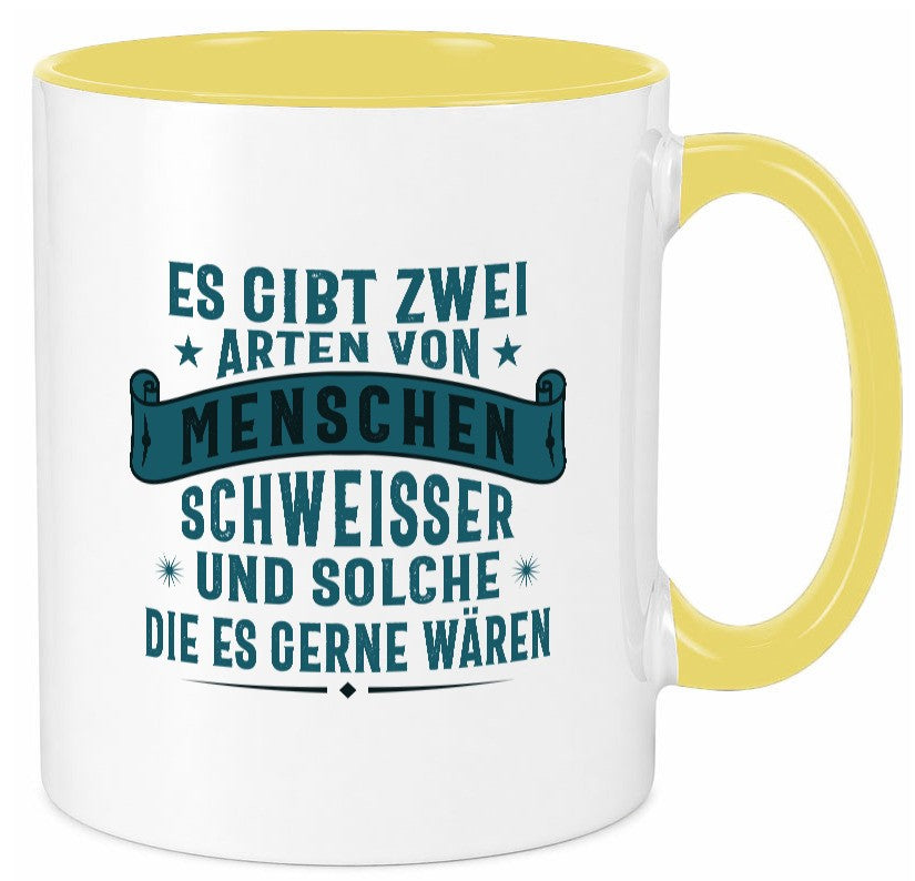 Zwei Arten Menschen | Schweisser Sterne Geschenk Humor Geschenkidee lustiger Tasse