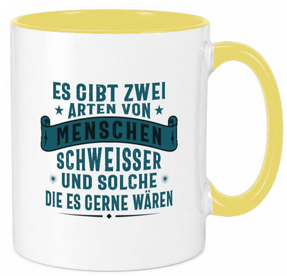 Zwei Arten Menschen | Schweisser Sterne Geschenk Humor Geschenkidee lustiger Tasse