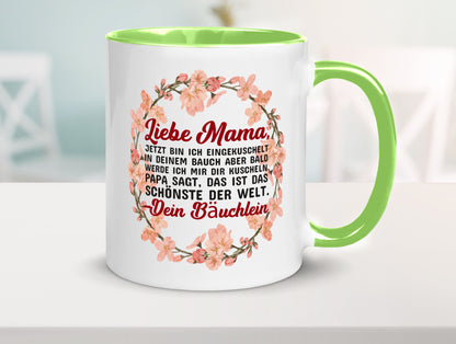 Liebe Mama | Schwangerschaft Tasse Baby süß Humor Familie Geschenkidee