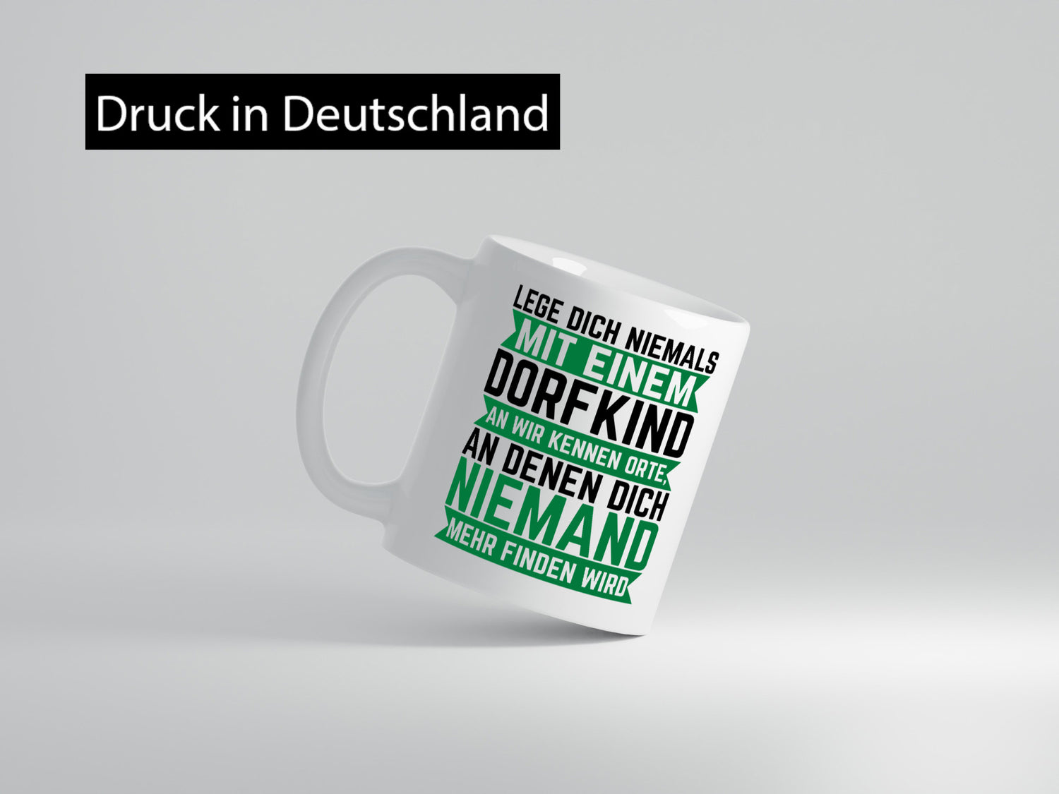 Lege dich nie mit einem Dorfkind an | Landleben Provinz lustiger Spruch