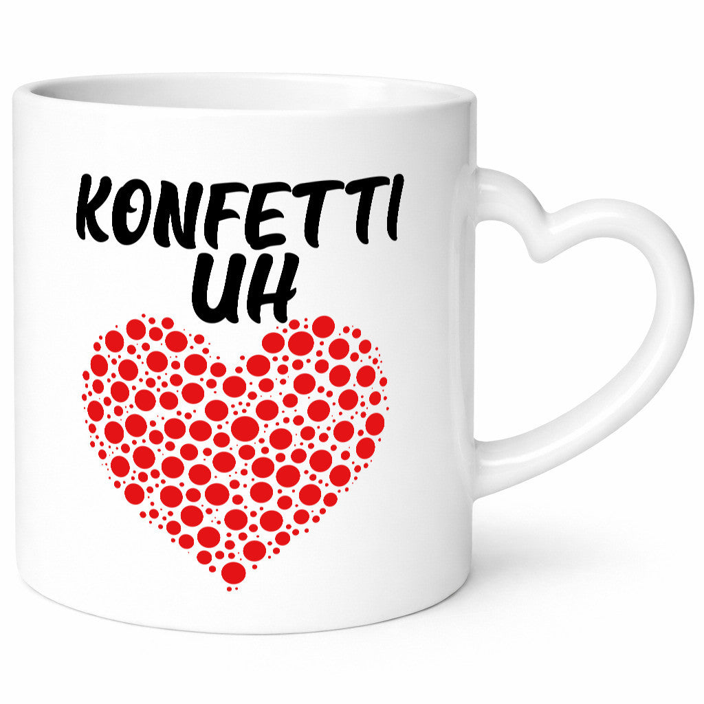 Konfetti im Herzen | buntes Herz Karneval Fasching lustig Humor Geschenkidee