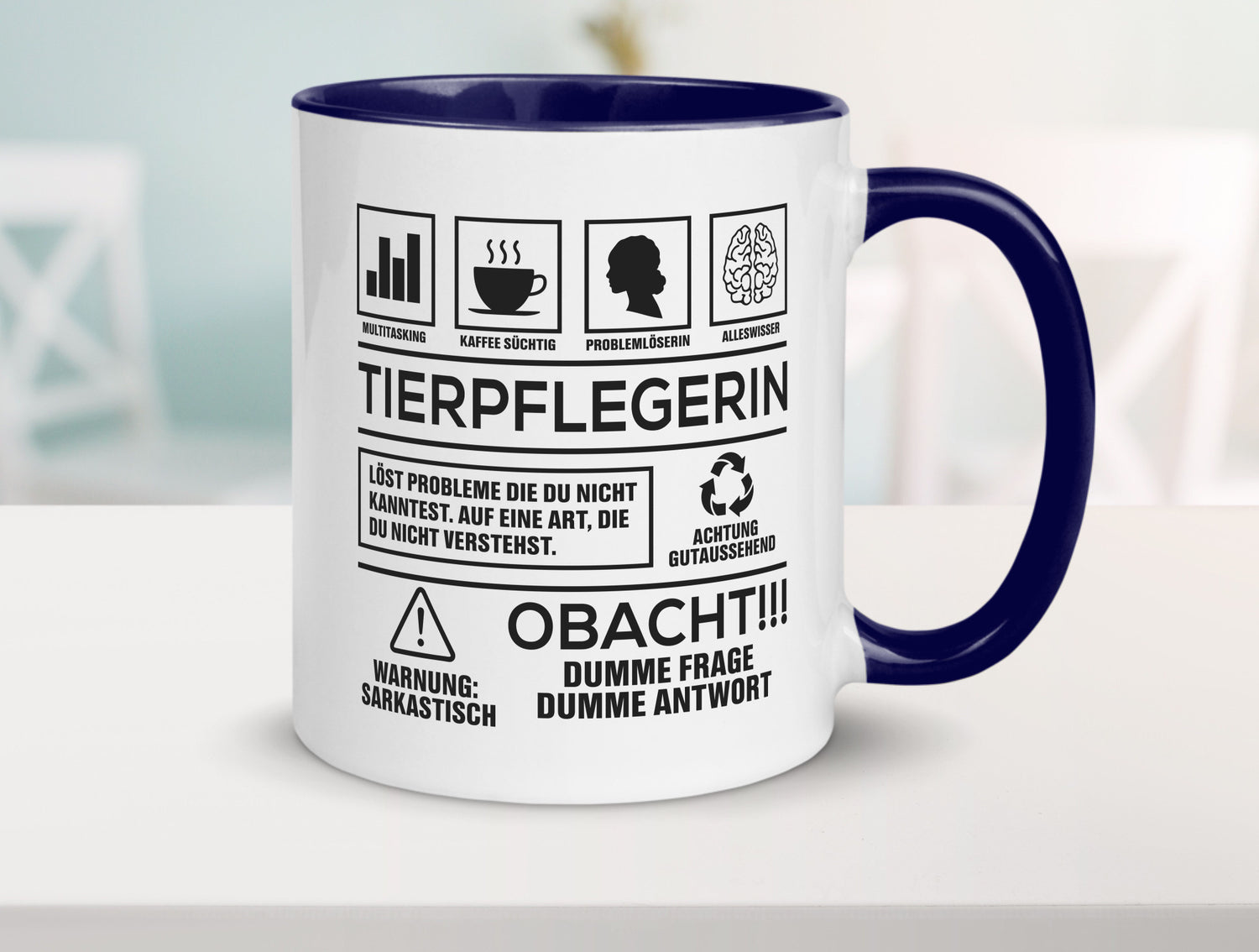 Achtung Probleme Tierpflegerin | Pflegeberuf Tierheim lustiger Spruch Geschenk