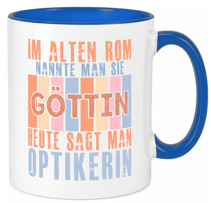 Heute sagt man: Optikerin | Augenoptik lustig Humor Geschenkidee Geschenk Tasse