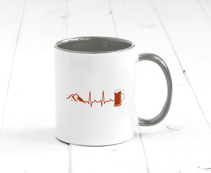 Berge und Bier | Wandern Wanderer Biertrinken Geschenkidee Humor Tasse