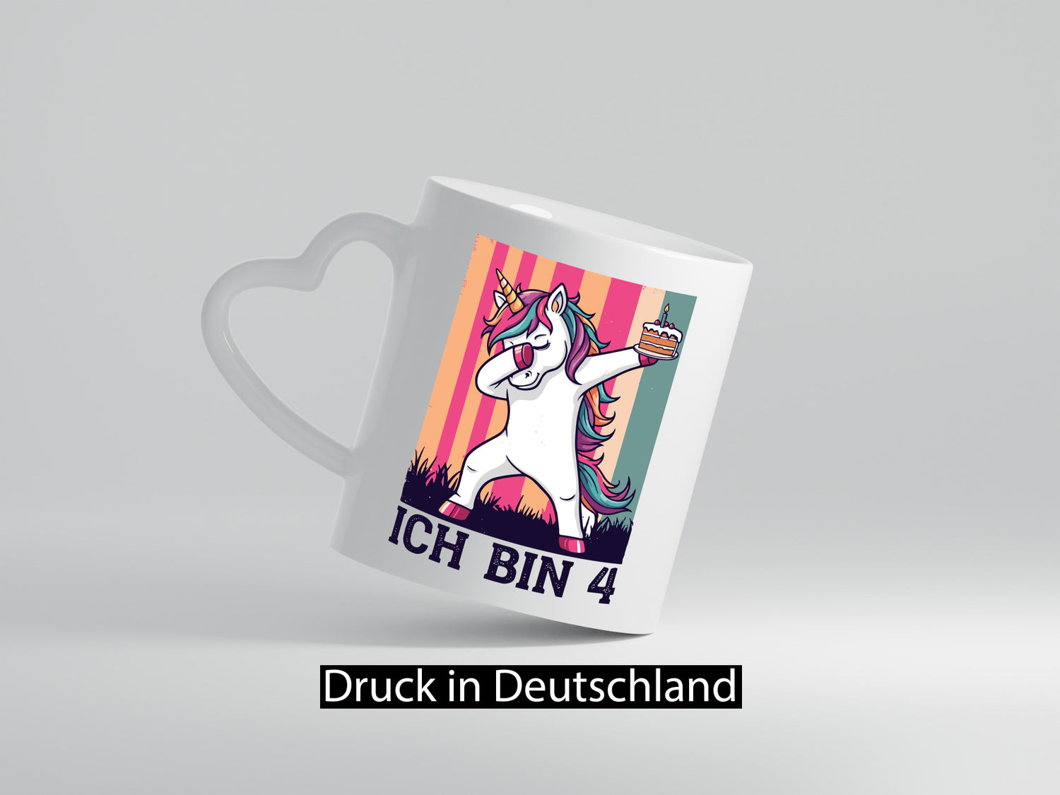 4 Geburtstag | Einhorn Damping Mädchen lustig Geschenkidee Geschenk Tasse