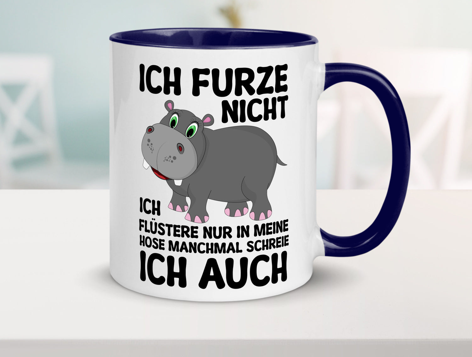 Ich furze nicht | furznilpferd v2 Humor Geschenkidee Tasse