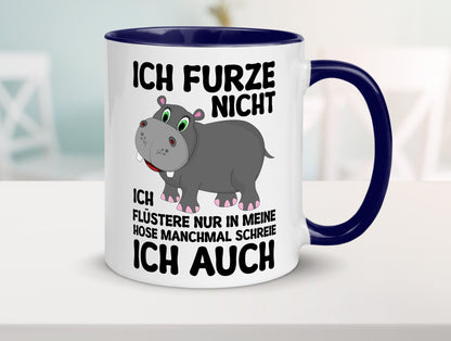 Ich furze nicht | furznilpferd v2 Humor Geschenkidee Tasse