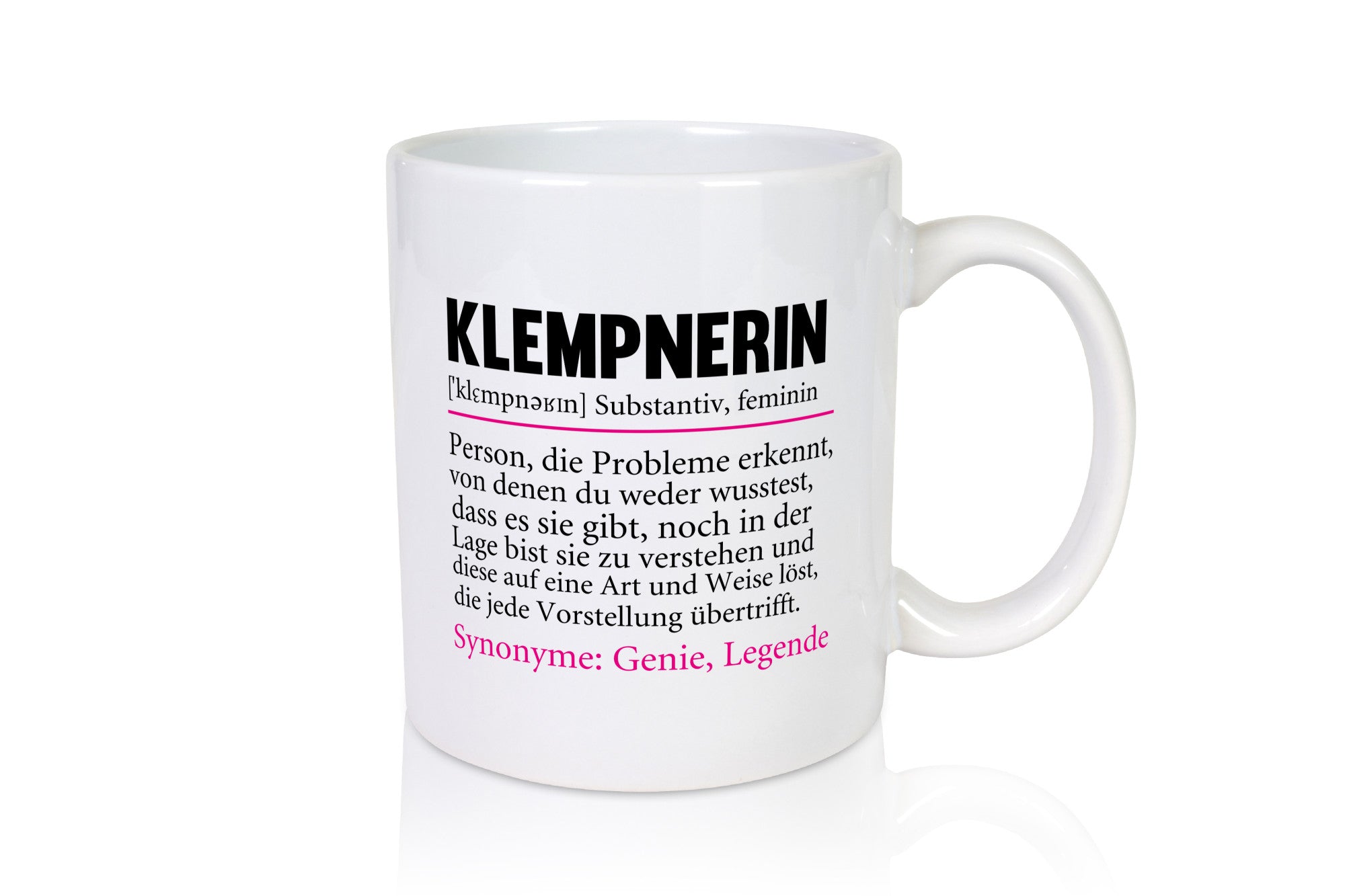 Klempnerin | Spruch lustig Klempnerinnen Beruf Arbeit Kollegen Büro Geschenk
