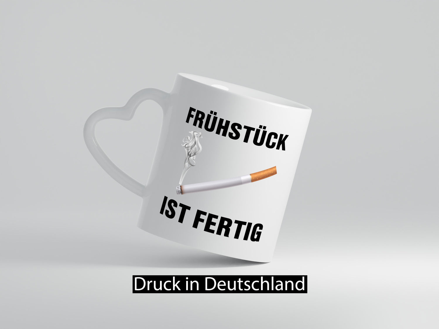 Frühstück ist Fertig | Zigarette Nikotin Raucher lustiger Spruch Geschenk Humor