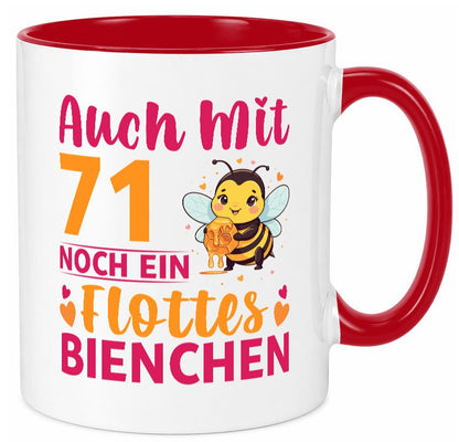 71. Geburtstag | Flottes Bienchen 71 Jahre Geschenk Geschenkidee lustiger Tasse
