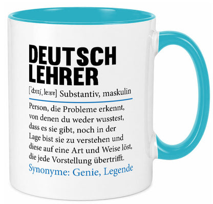 Deutschlehrer Spruch | Lehrer Schule Humor lustig Geschenkidee Geschenk Tasse