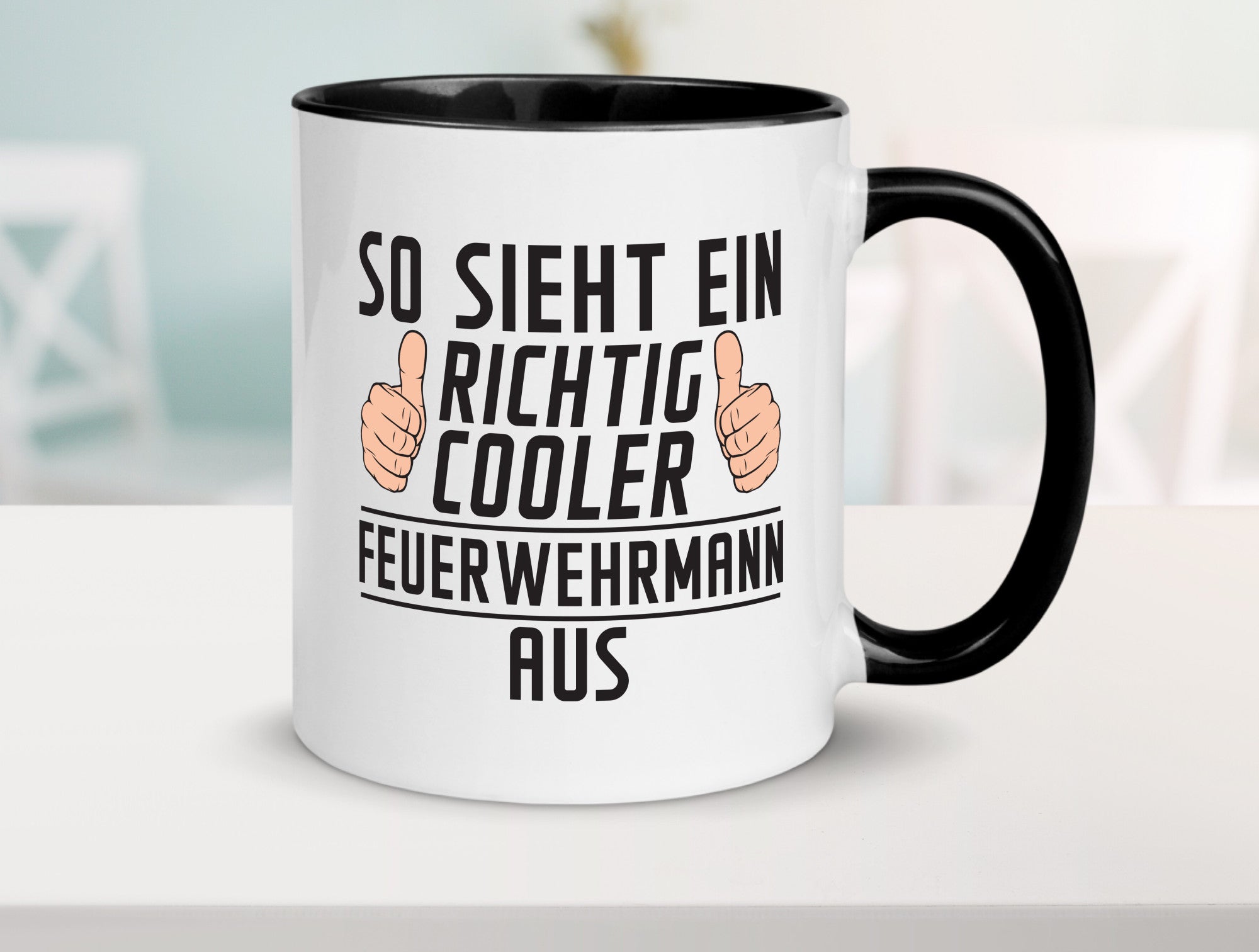 Richtig Cooler Feuerwehrmann | Feuerwehr Geschenkidee Humor Tasse
