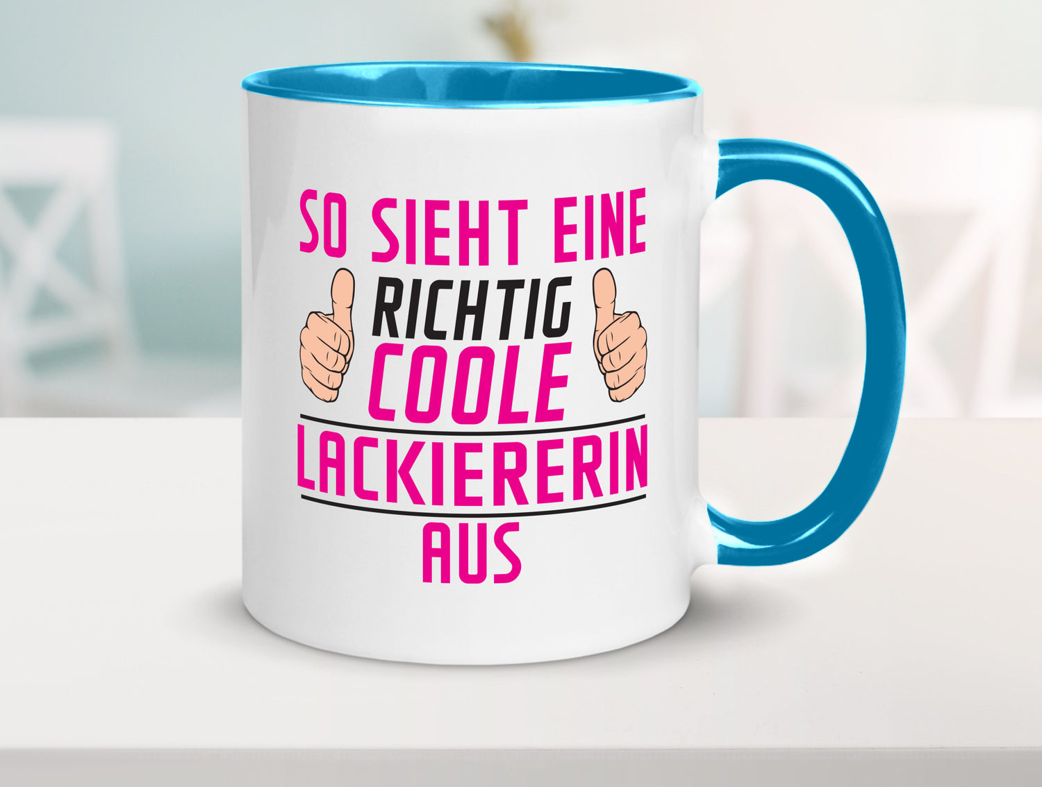 Richtig Coole Lackiererin | lackieren Geschenkidee Humor Tasse
