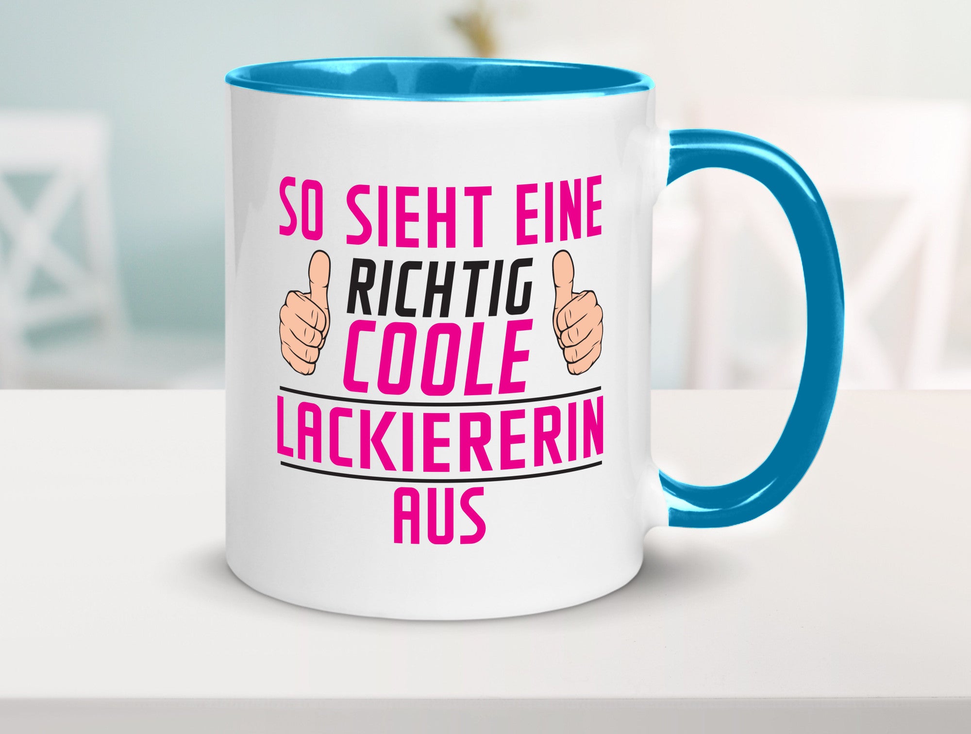 Richtig Coole Lackiererin | lackieren Geschenkidee Humor Tasse