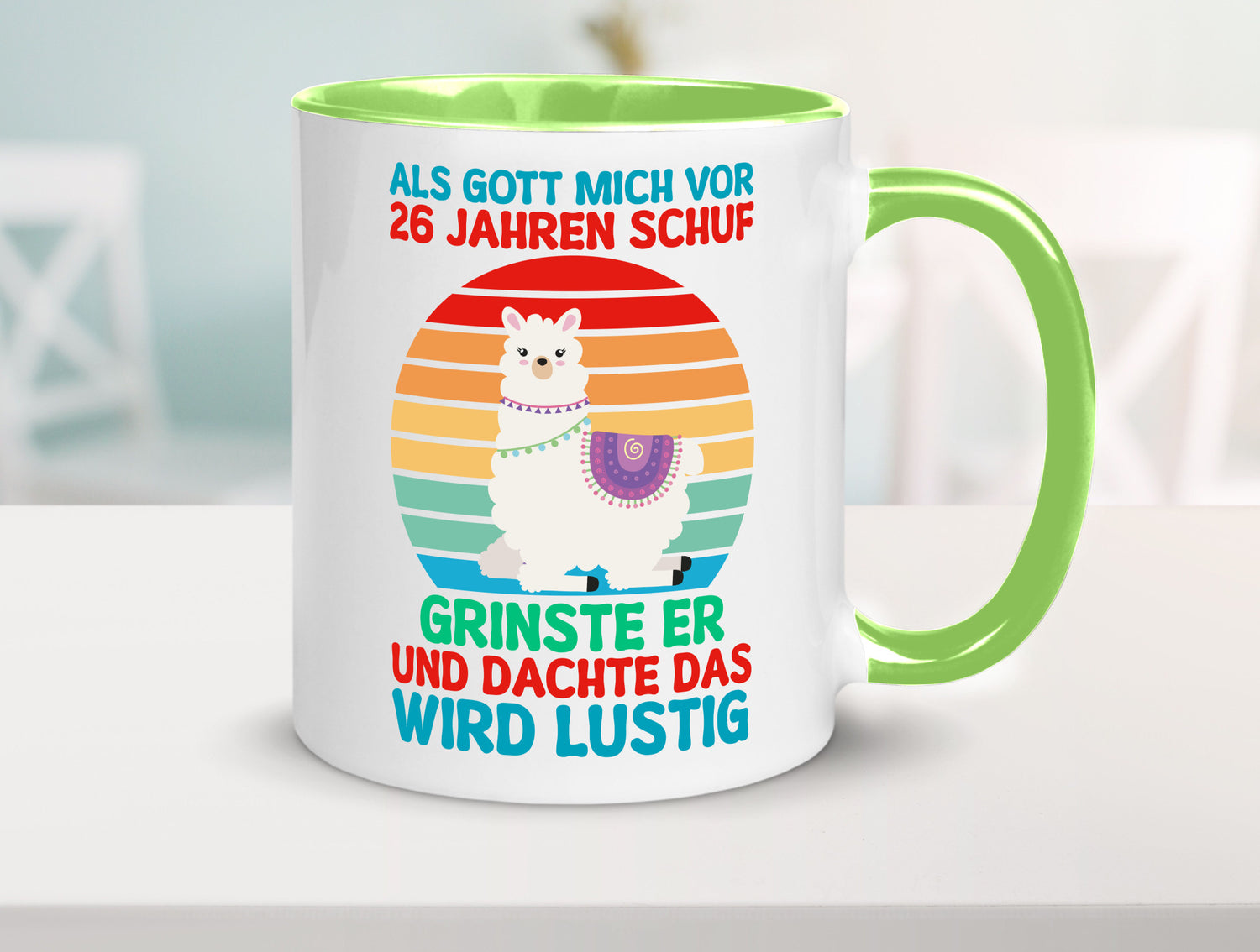 26. Geburtstag | 26 Jahre Gut Schuf mich Lama v2 lustiger Spruch Geschenk