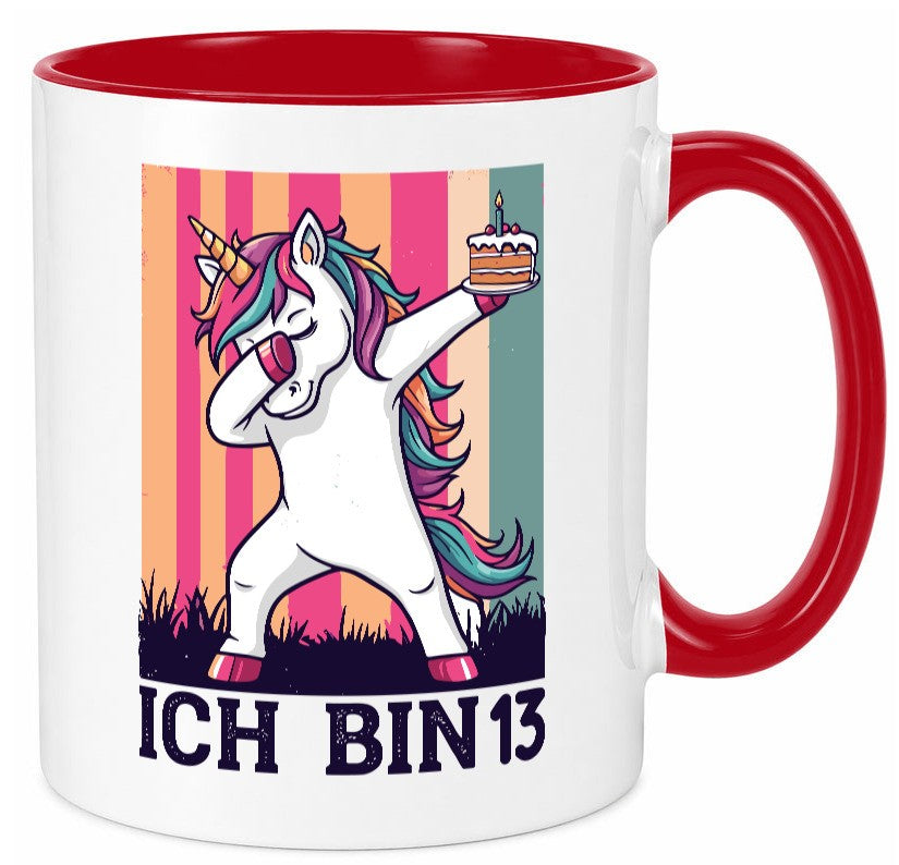 13 Geburtstag | Einhorn Damping Mädchen Geschenkidee Humor Tasse