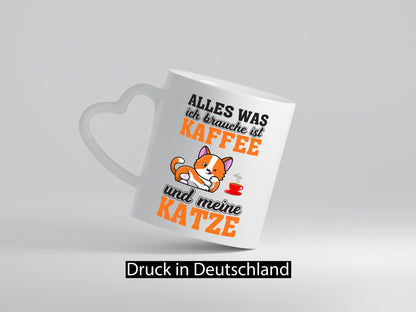 Kaffee und meine Katze | Katzenbesitzer Tasse Humor Geschenkidee Tierliebhaber