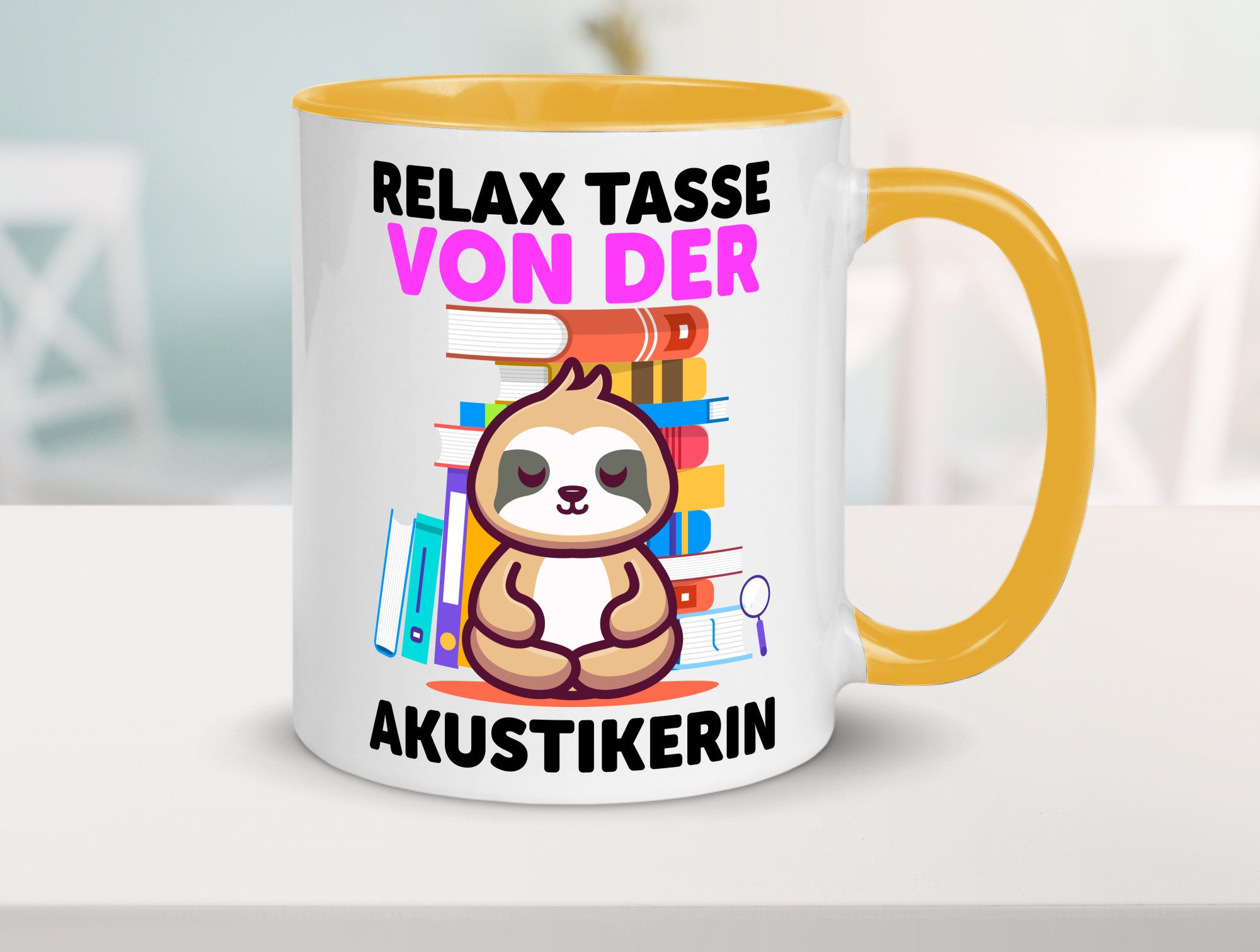 Relax Tasse: Akustikerin | Akustik Hörgeräteakustik Geschenk Humor Geschenkidee