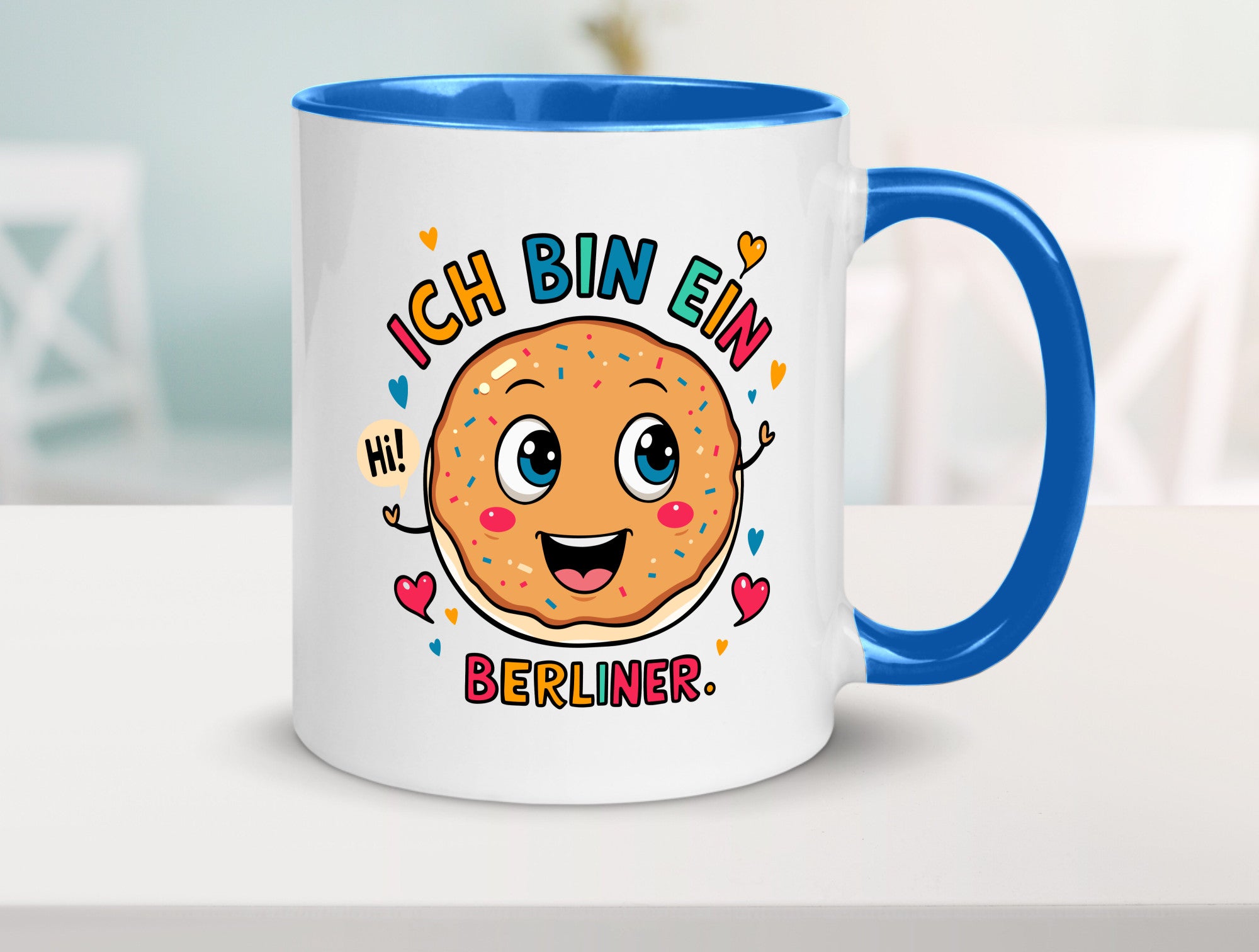 Ich bin ein Berliner | Krapfen Pfannkuchen Humor Geschenkidee Tasse
