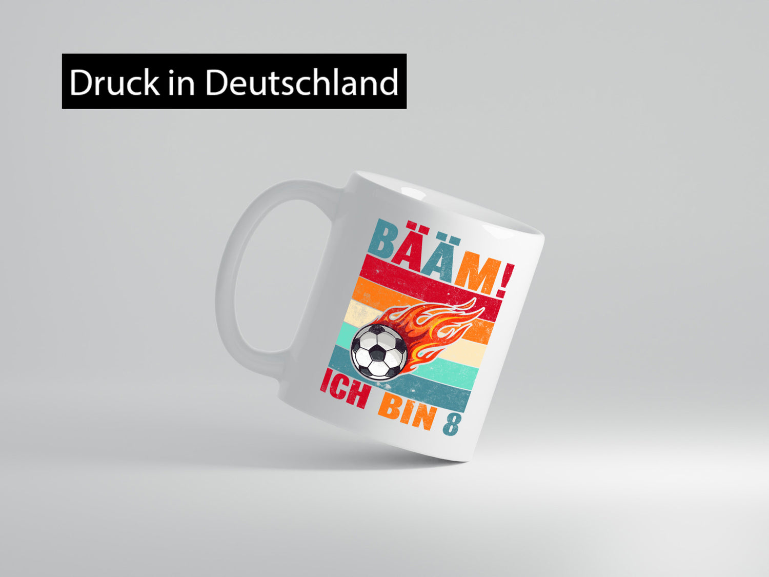 8. Geburtstag | Bääm ich bin 8 Fußball Geschenk Geschenkidee lustiger Spruch