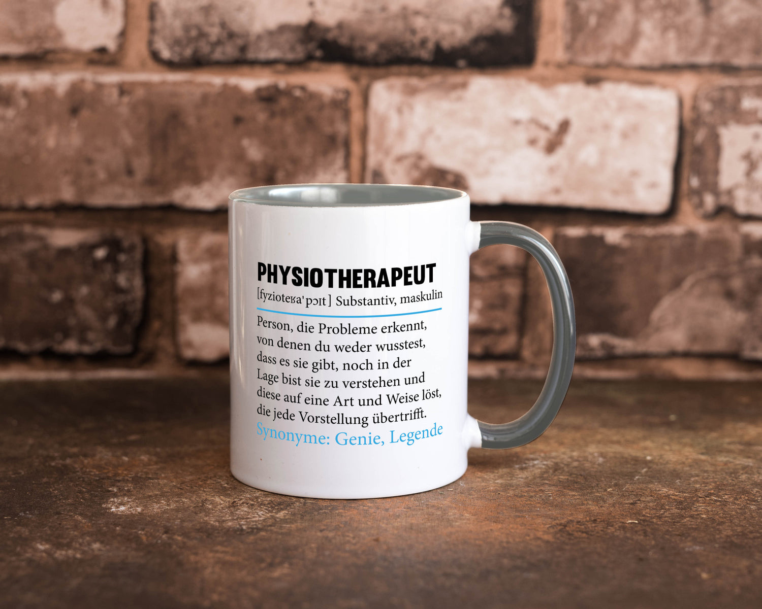 Physiotherapeut | Beruf Spruch Text lustig v2 Humor Arbeit Kollegen Büro