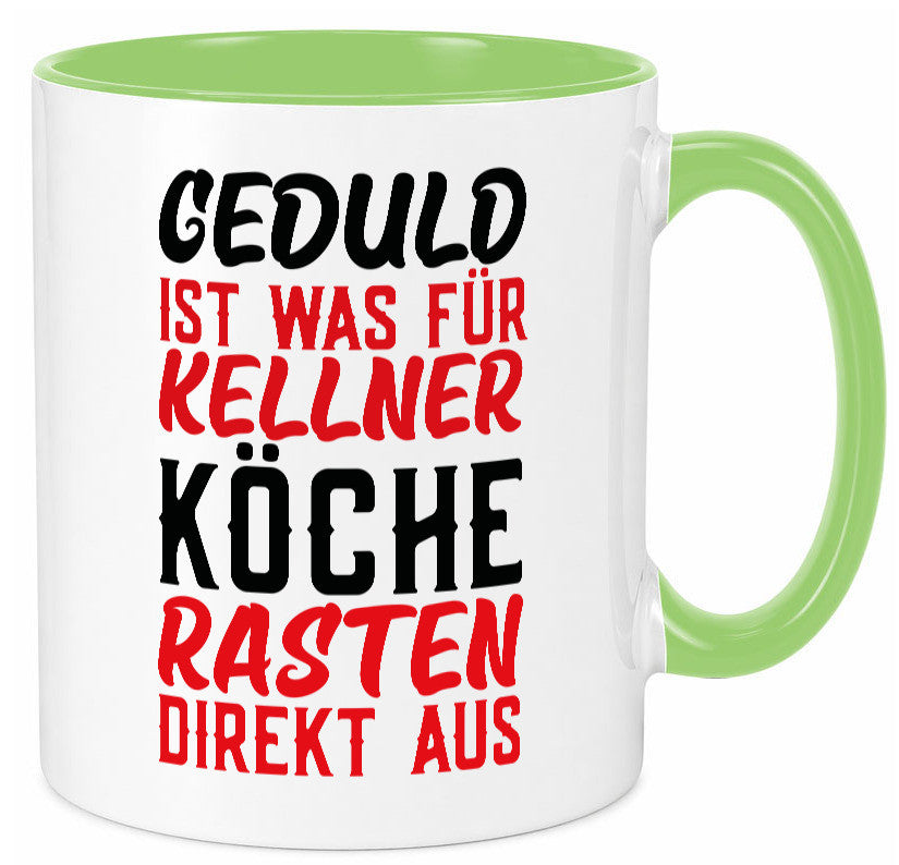 Köche rasten aus | Kellner Geduld Küchenchef Restaurant Geschenk Arbeit Tasse