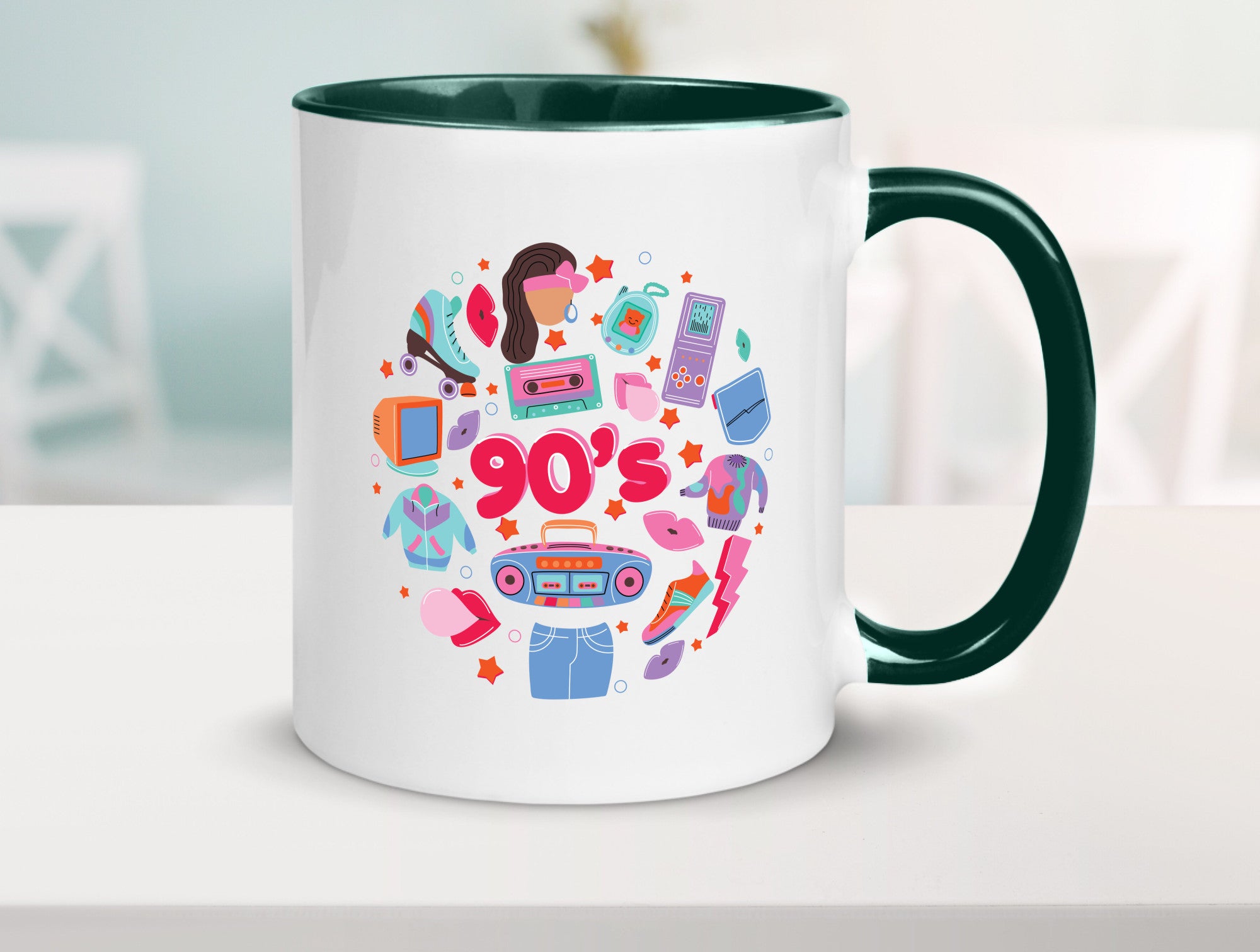90er Jahre | Alte Zeit Nostalgie Humor Geschenkidee Tasse