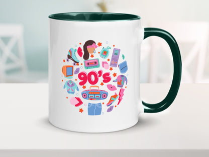90er Jahre | Alte Zeit Nostalgie Humor Geschenkidee Tasse