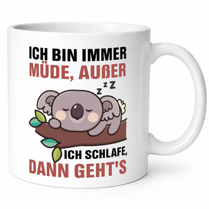 Ich bin immer müde | Schlafmütze Koala Comic Schlafen v2 Geschenk Humor