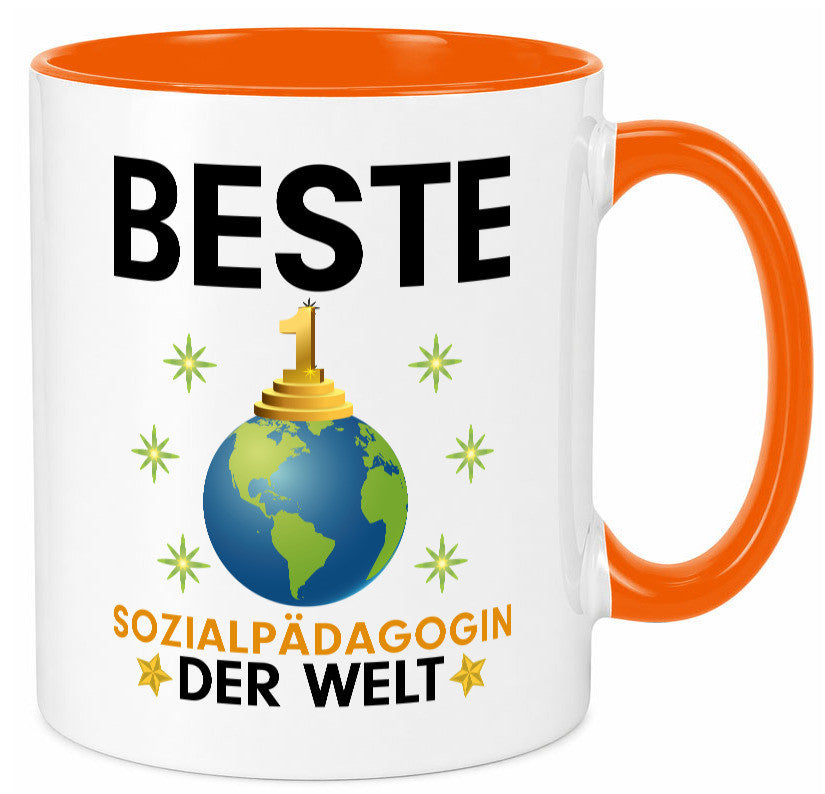 Welt Beste Sozialpädagogin | Humor Pädagogin Geschenkidee Tasse