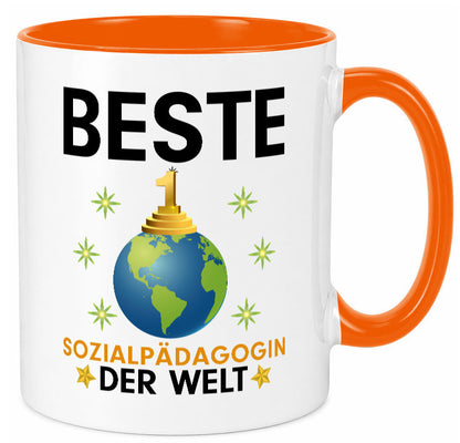 Welt Beste Sozialpädagogin | Humor Pädagogin Geschenkidee Tasse