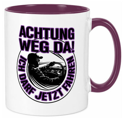 Achtung weg da ich darf jetzt Fahren | Führerschein lustig Humor Geschenkidee