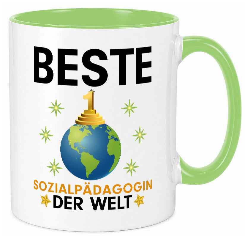 Welt Beste Sozialpädagogin | Humor Pädagogin Geschenkidee Tasse