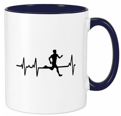 Jogger Herzschlag | Motiv Läufer Marathon Joggen Humor Geschenkidee Tasse