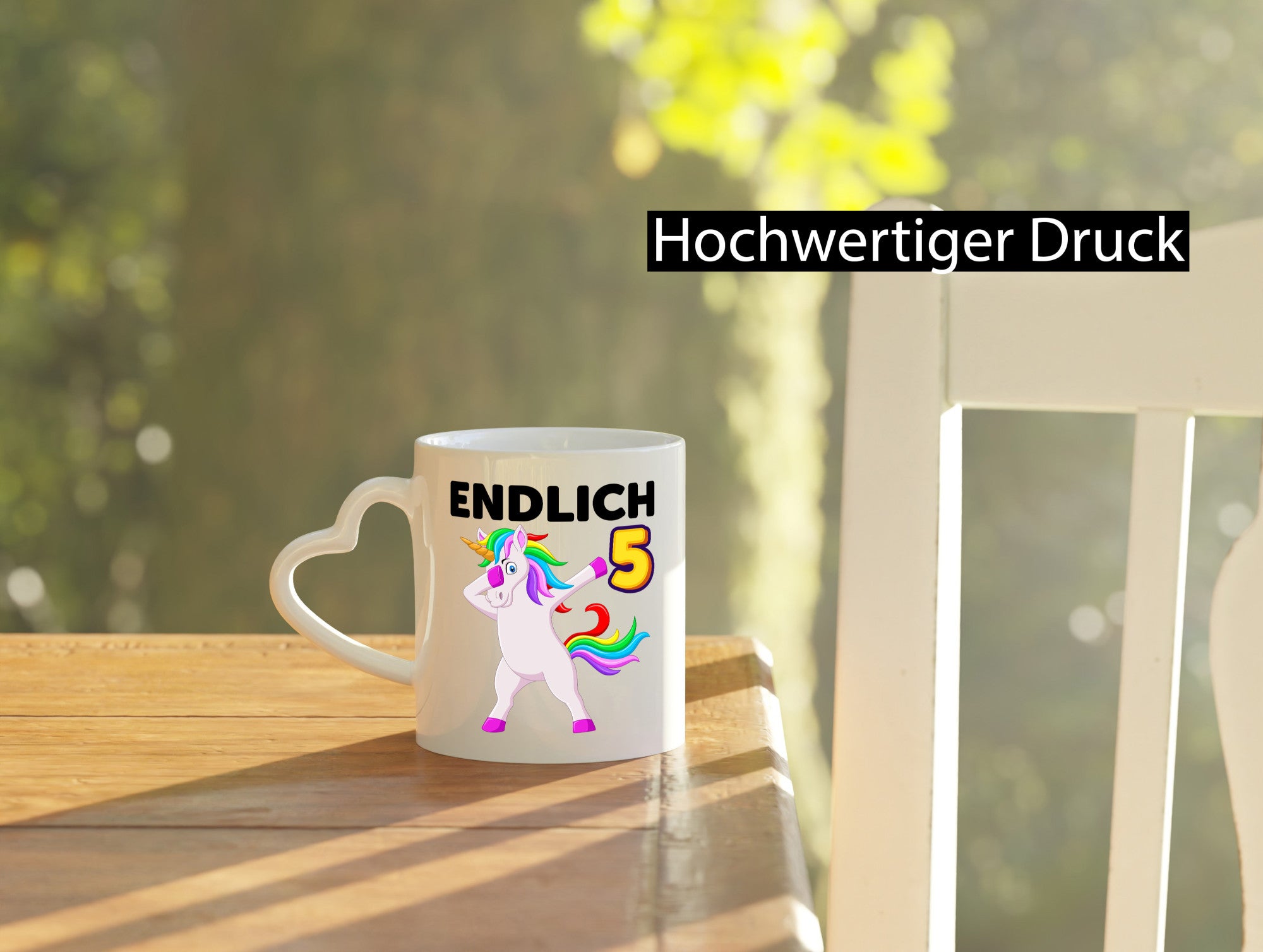 5. Geburtstag | endlich 5 Jahre Einhorn Mädchen lustiger Spruch Geschenk