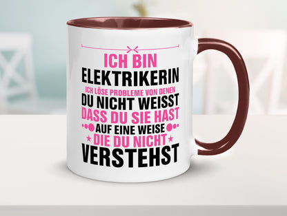 Löse Probleme: Elektrikerin | Elektronikerin Elektrik v2 Geschenkidee Humor