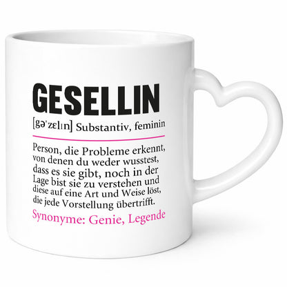 Gesellin | Beruf Definition Handwerkerinnen Spruch lustig Arbeit Kollegen Büro