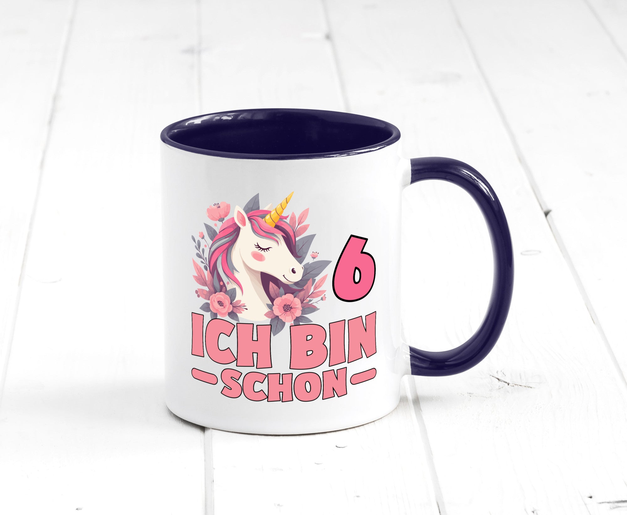 6. Geburtstag | 6 Jahre Einhorn bin schon Mädchen Geschenk Geschenkidee