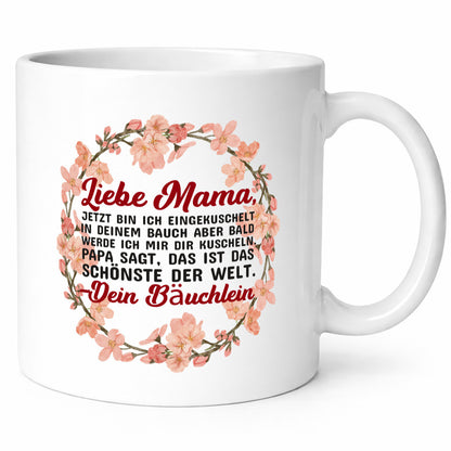 Liebe Mama | Schwangerschaft Tasse Baby süß Humor Familie Geschenkidee