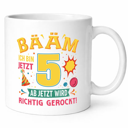 5. Geburtstag | 5 Jahre ab jetzt wird richtig gerockt Geschenk Geschenkidee