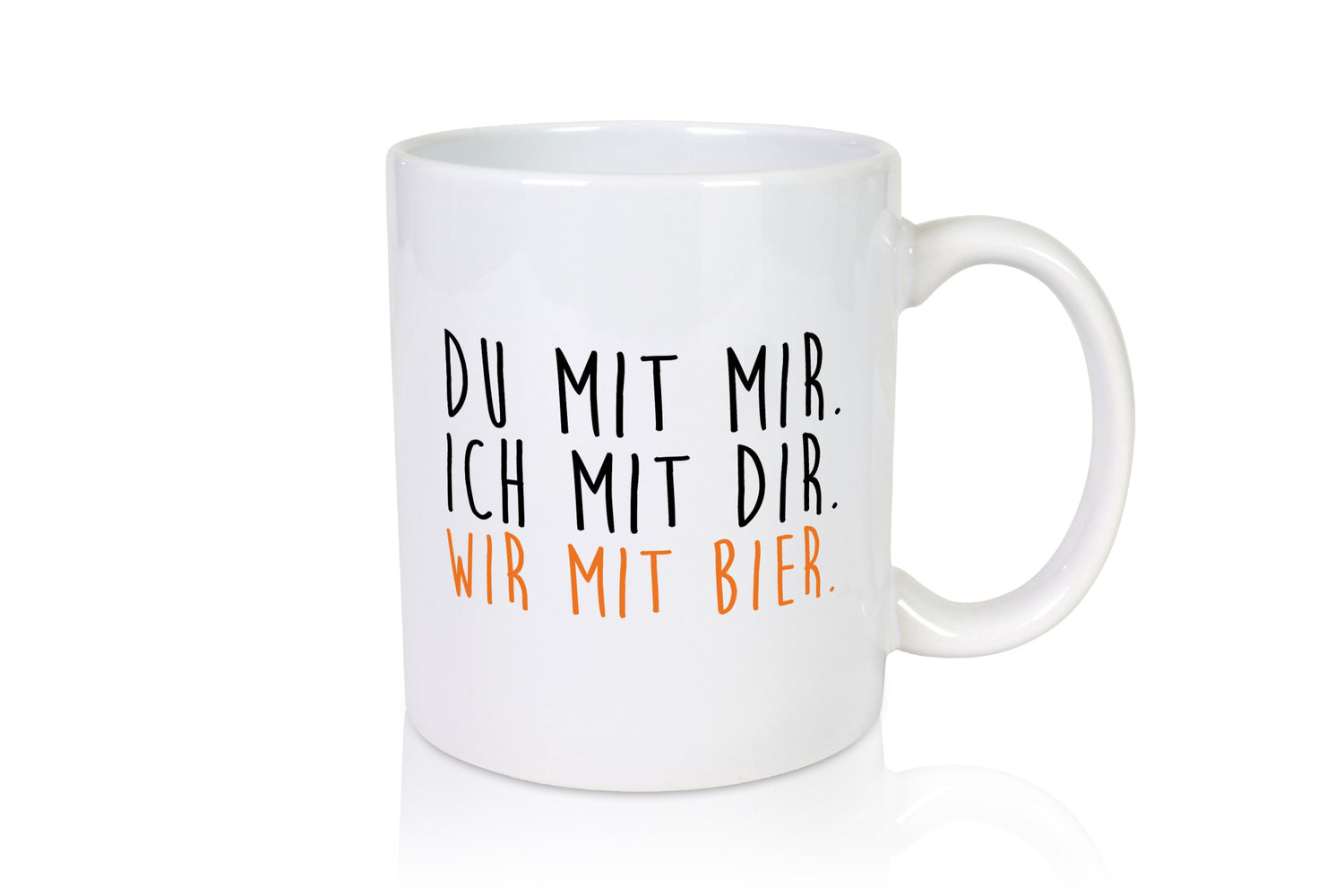 Wir mit Bier | Bierliebhaber Biertrinker Freunde Pils Geschenk Humor
