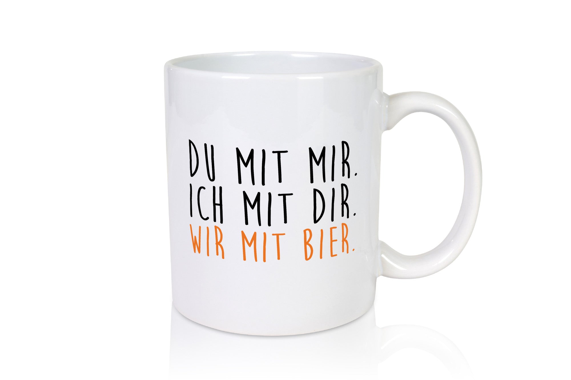 Wir mit Bier | Bierliebhaber Biertrinker Freunde Pils Geschenk Humor
