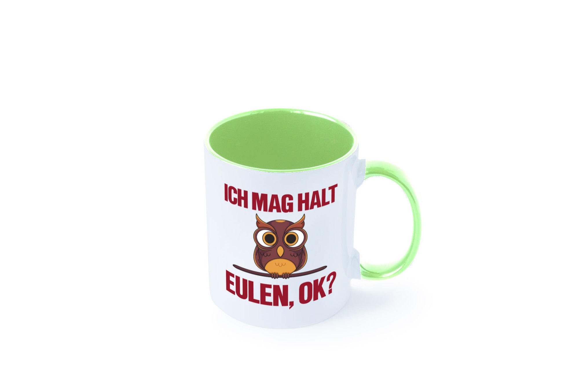 Ich mag Eulen | Spruch süße Eule Motiv lustiger Geschenk Humor Geschenkidee