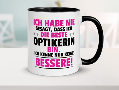 Die Beste Optikerin | Augenoptik Geschenkidee Humor Tasse
