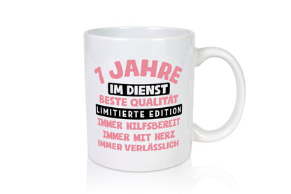 7 Jahre im Dienst | Jubiläum Arbeit v11 lustiger Spruch Geschenk Kollegen Büro