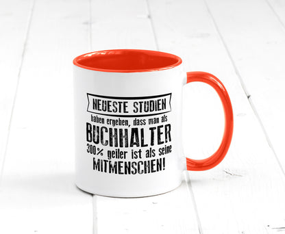 Neuste Studien: Buchhalter | Buchhaltung Humor Geschenkidee Tasse