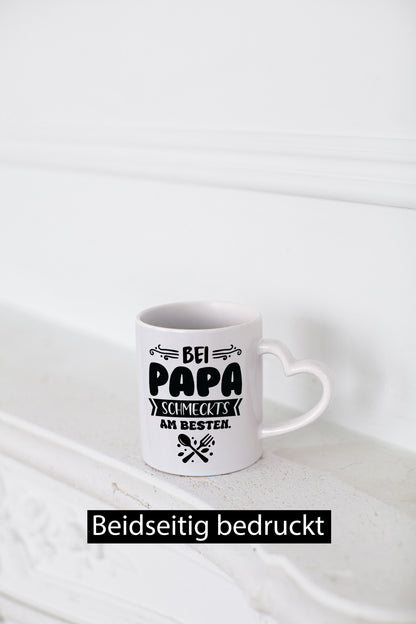 Bei papa Schmeckts am Besten | Koch lustiger Spruch Geschenk Humor Geschenkidee