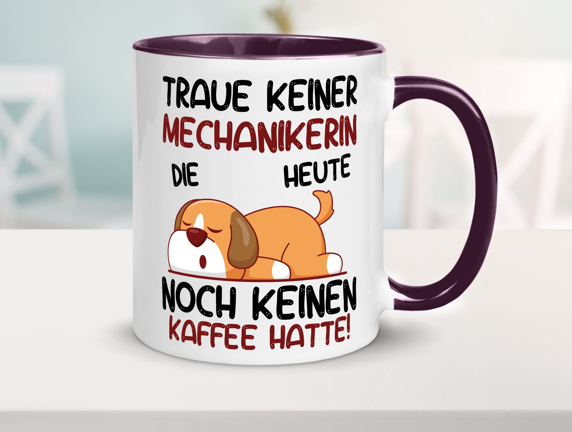Traue keiner Mechanikerin | KFZ Humor Geschenkidee Tasse