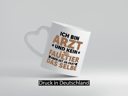 Ich bin kein Faultier: Arzt | Medizin Doktor Facharzt v2 lustig Tierliebhaber