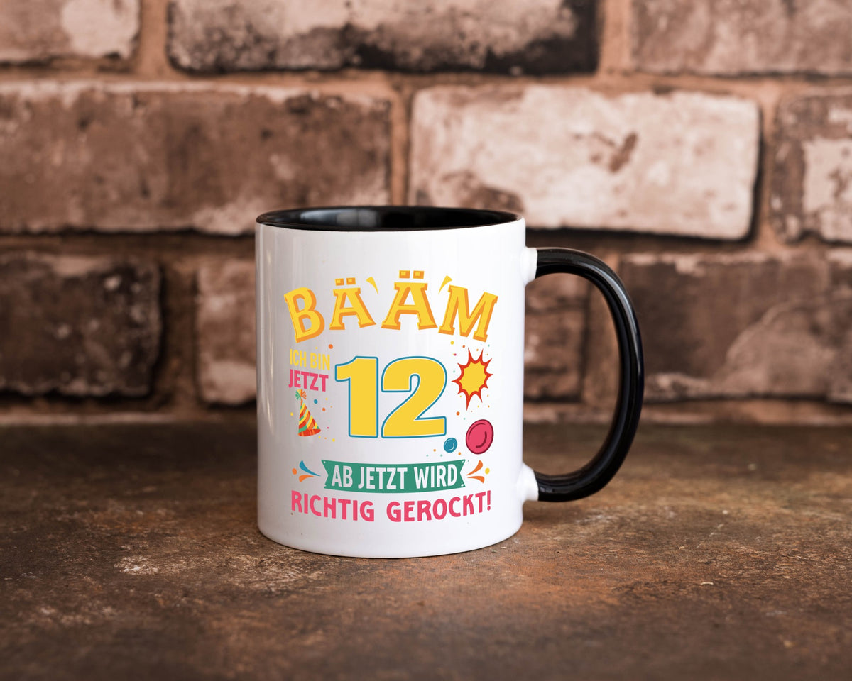 12. Geburtstag | 12 Jahre ab jetzt wird richtig gerockt Geschenk Geschenkidee Tasse